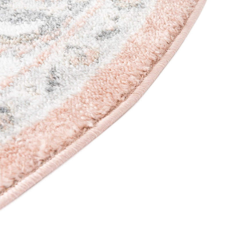 Lark Manor Arenas Performance Pink/Gray Rug Wayfair